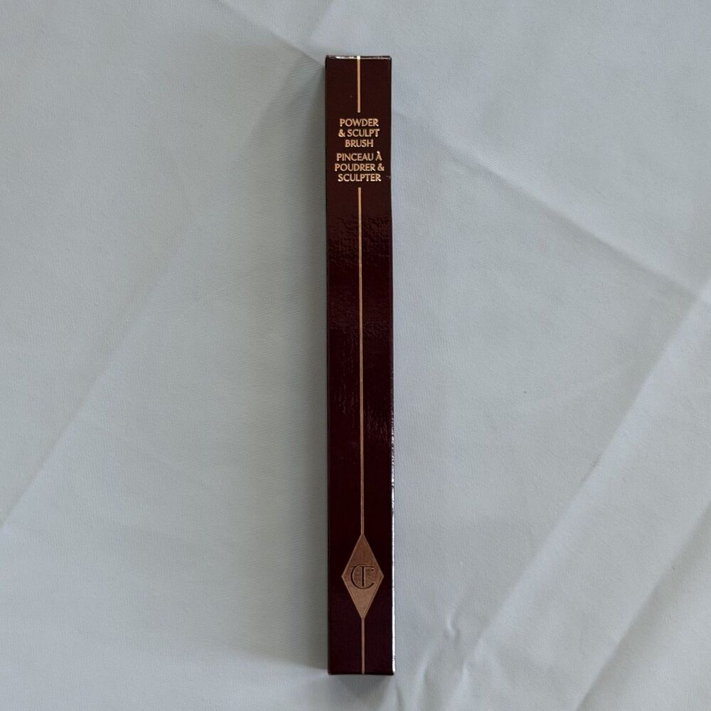 NEW Charlotte Tilbury Powder & Sculpt Brush Makeup Brush Rose Gold Full Size NIB